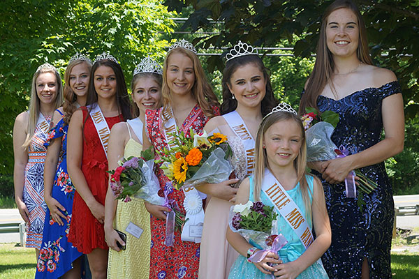 Little Miss Wantage 2019  with Miss Wantages 2013-2019